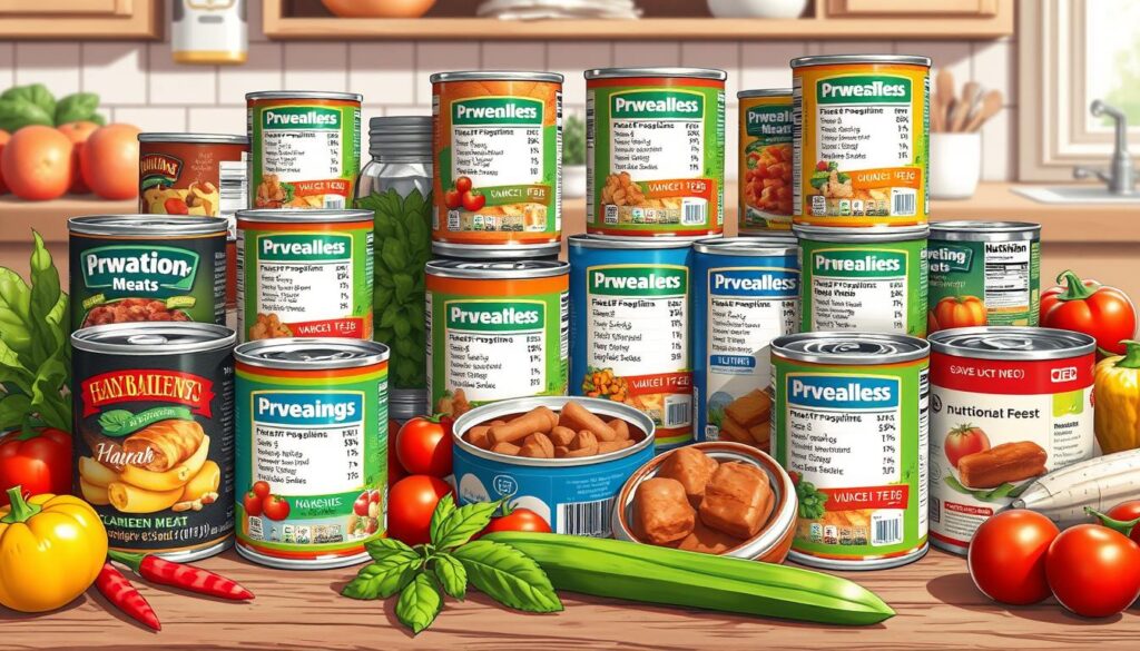 Canned meat nutrition analysis