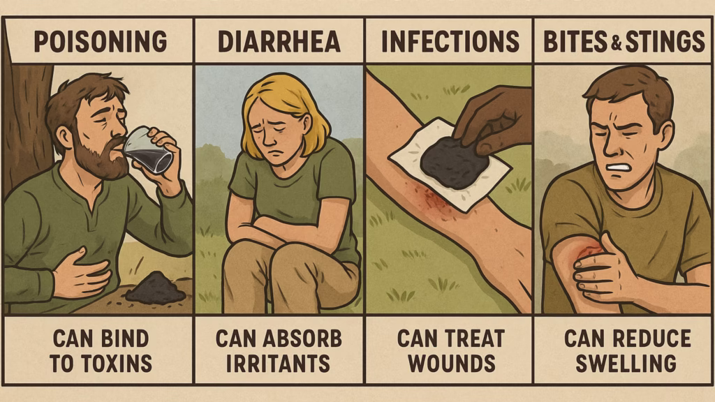 Medical Uses of Activated Charcoal in Survival Situations, home remedies, homesteading, prepping